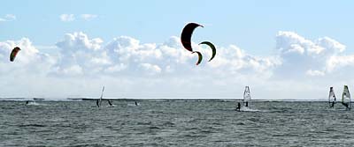Kite surf � Maurice. 