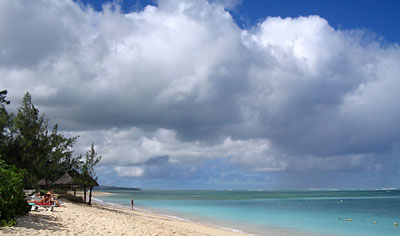 La plage de l'h�tel. 