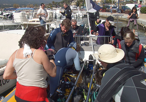 L'embarquement. fum0080