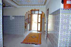 Hall d'entr�e de l'h�tel Amazir. 