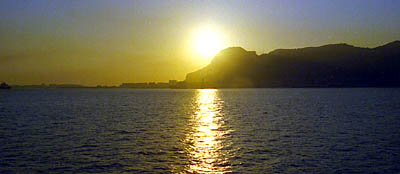 Le rocher de Gibraltar. 