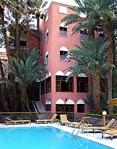 L'h�tel Amazir, c�t� jardin. 