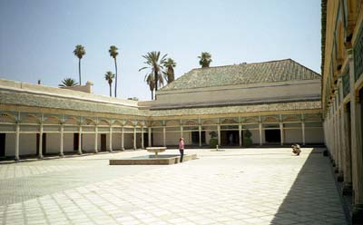 La grande cour du palais de la Bahia. cn0405n