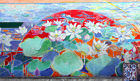 Peinture murale � Asilah. 