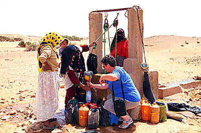 Echange de l'eau. 