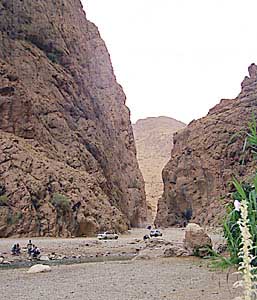 Les gorges du Todra vers l'amont. 