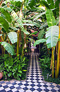 Taroudan - Les jardins du Palais Salam. 