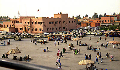 La place Jemaa el Fna. 