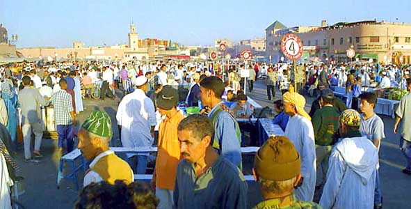La place Jemaa el Fna. 