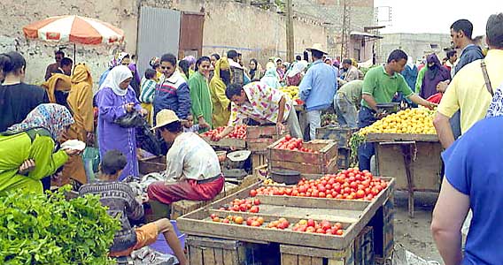 Les habitants de Marrakech. 