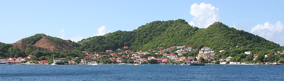 Aterrissage aux Saintes. 